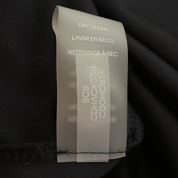 Calvin Klein Dress Womens 10 Black Floral Chiffon Ruffle Cottagecore Boho - Picture 11 of 12